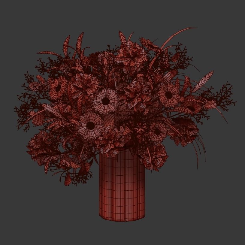 Bouquet 3D model_4