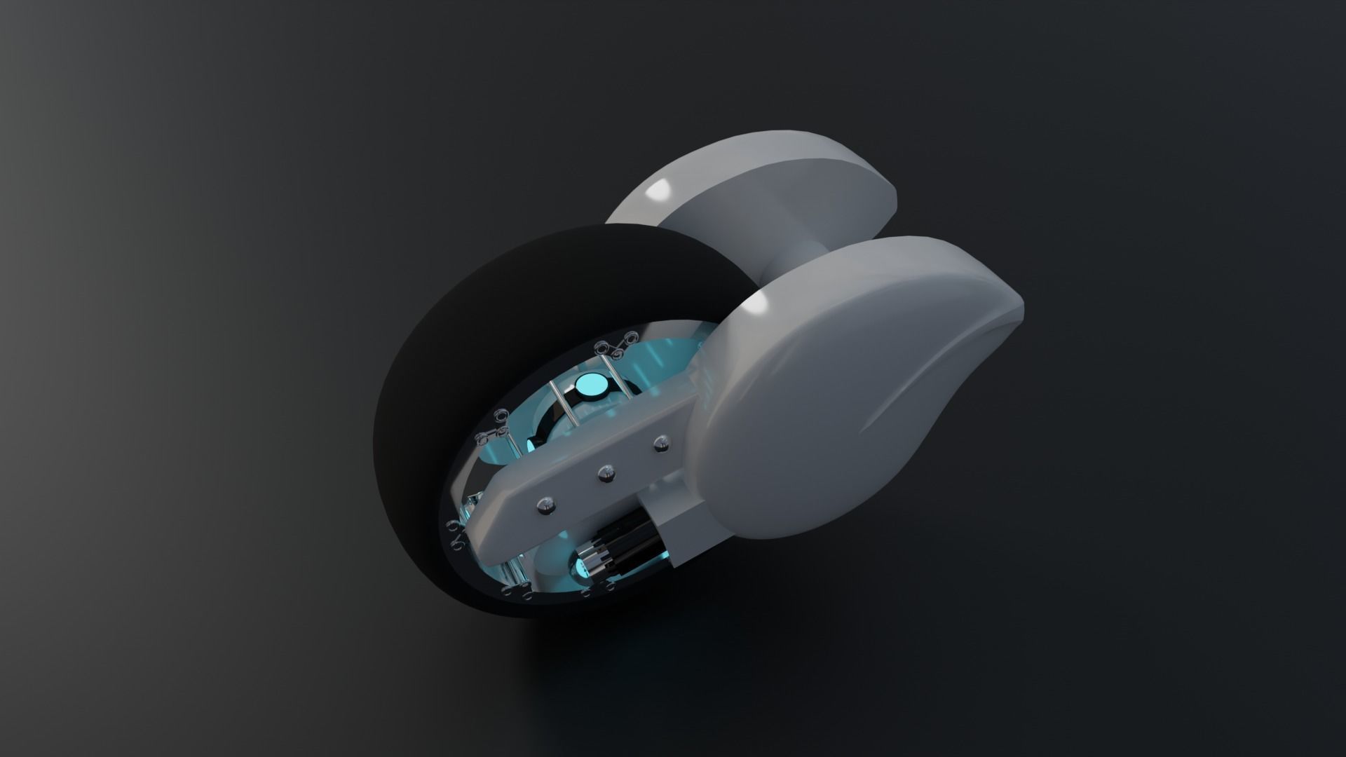 Robot futuristic Free low-poly 3D model_5
