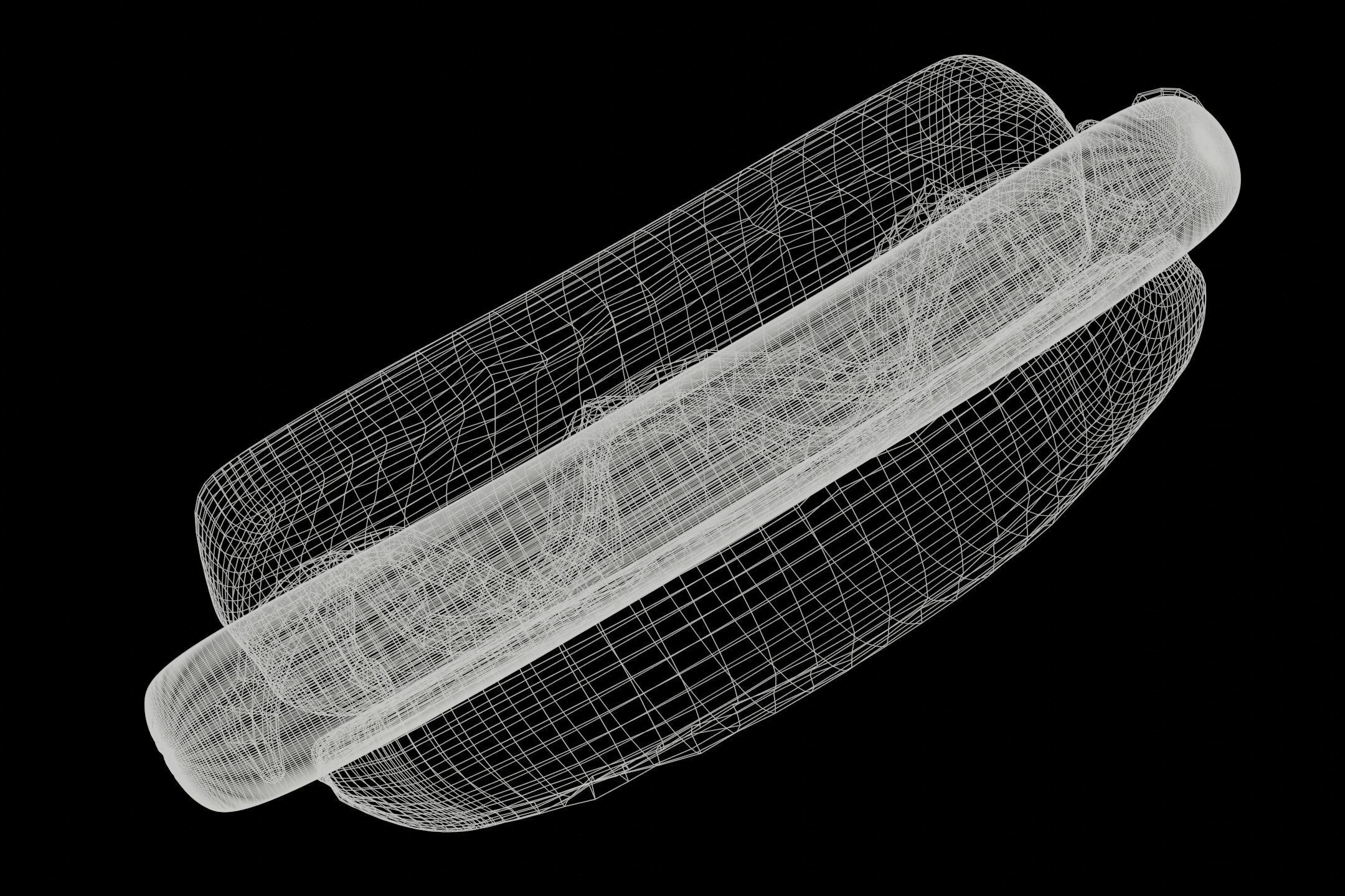 Hot Dog With Sauce 3D model_4