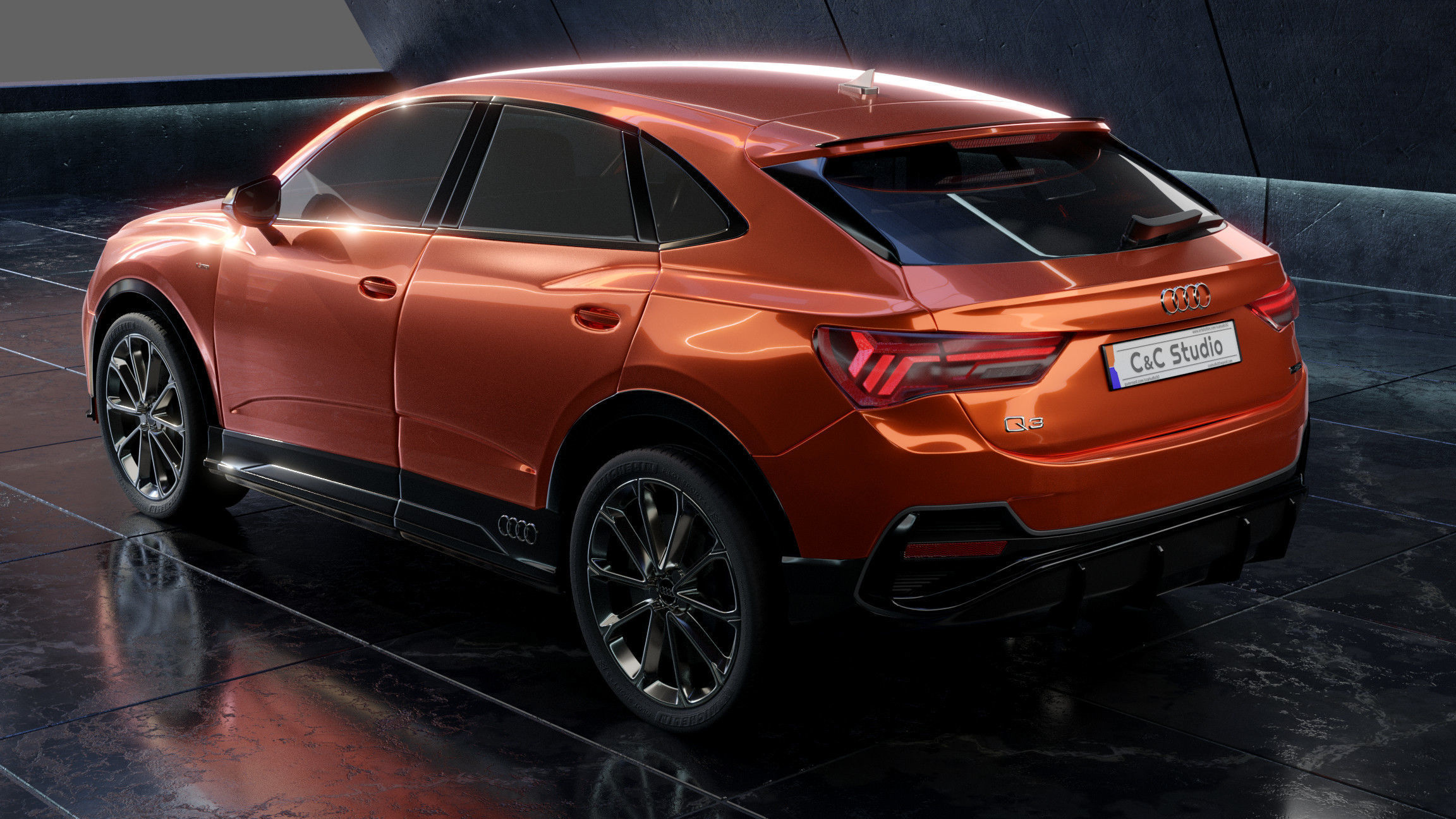 2020 Audi Q3 Sportback 3D model_2