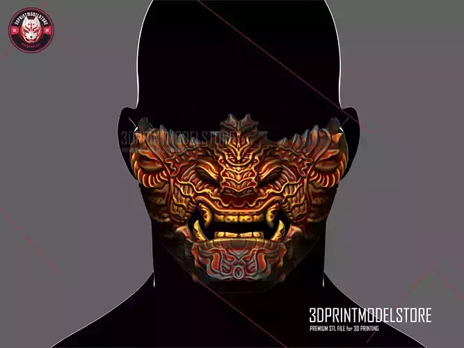 Oni Samurai Ghost Mask
