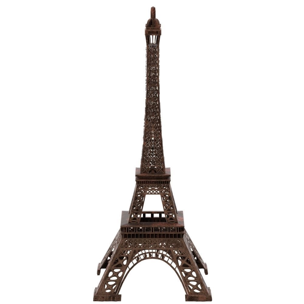 Eiffel Tower Iron Sculpture Low-poly 3D model_2