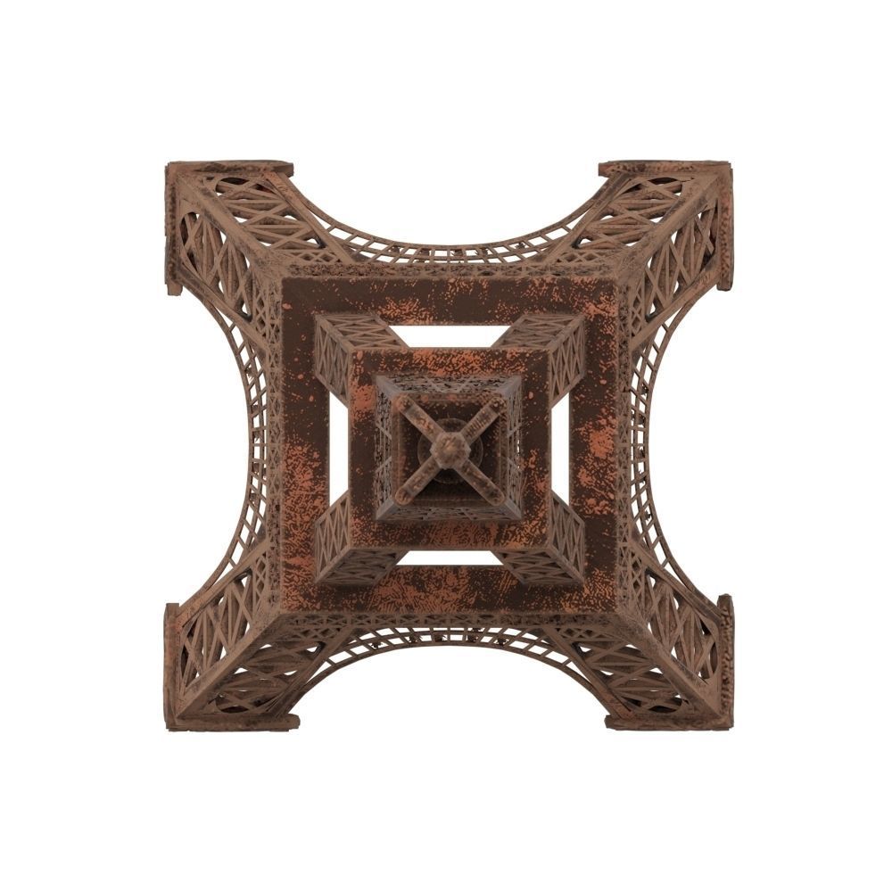Eiffel Tower Iron Sculpture Low-poly 3D model_3