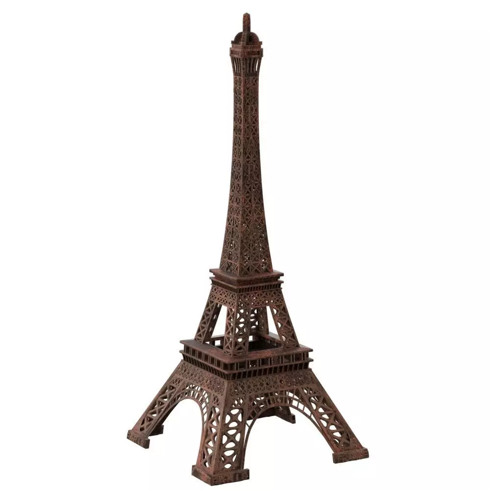 Eiffel Tower Iron Sculpture Low-poly 3D model_0