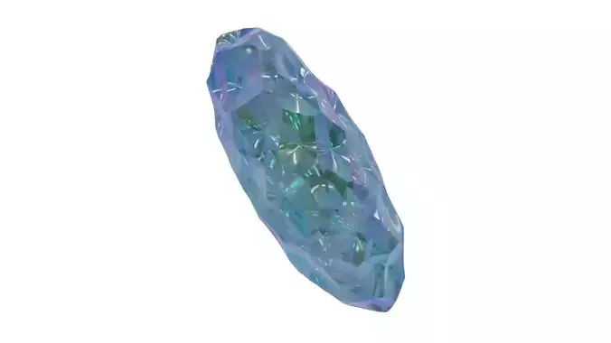 Crystal 3D Model opal bead