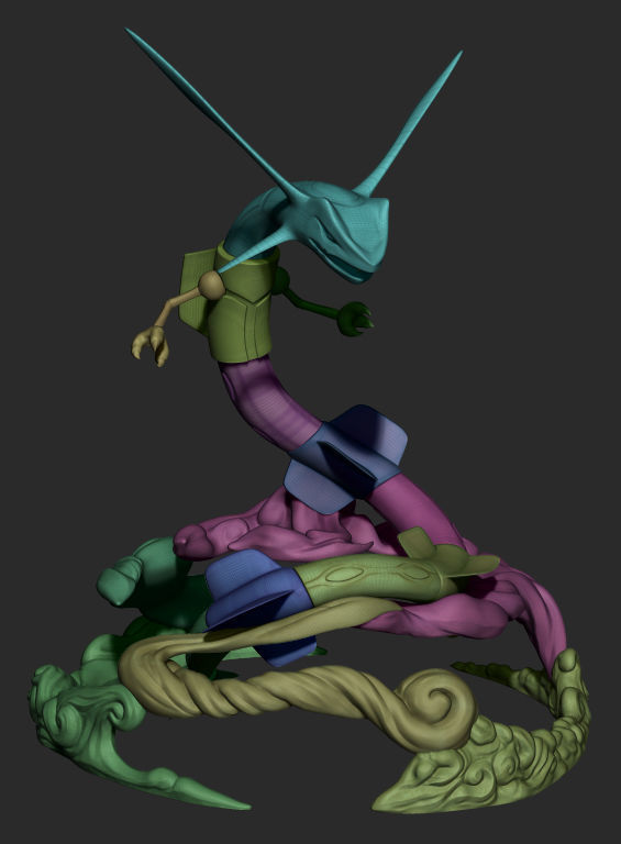 3D Printable Rayquaza Pokemon 3D print model_2
