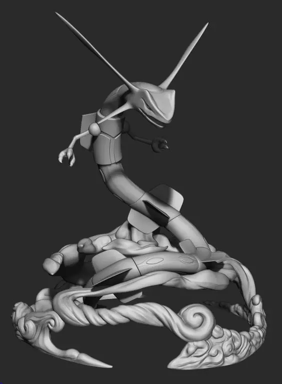 3D Printable Rayquaza Pokemon 3D print model_0