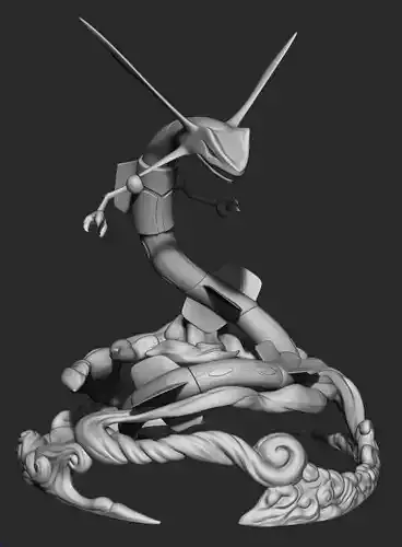 3D Printable Rayquaza Pokemon