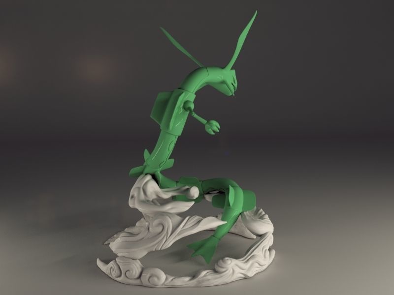 3D Printable Rayquaza Pokemon 3D print model_6