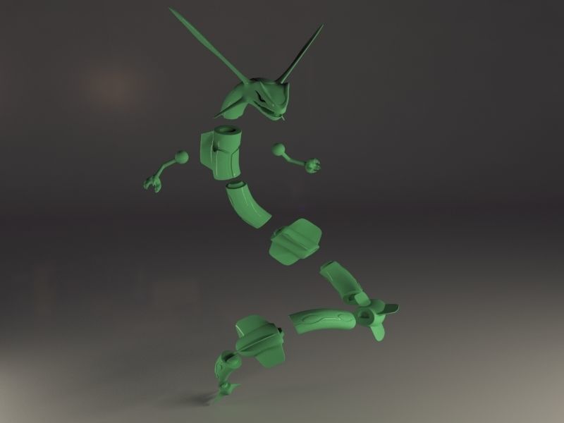 3D Printable Rayquaza Pokemon 3D print model_8