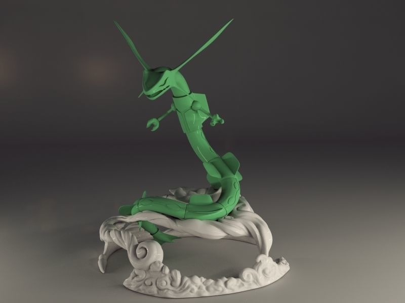 3D Printable Rayquaza Pokemon 3D print model_4