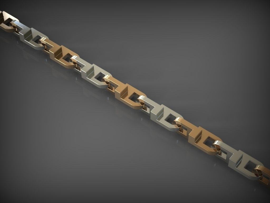 Chain Link 75 3D print model_0