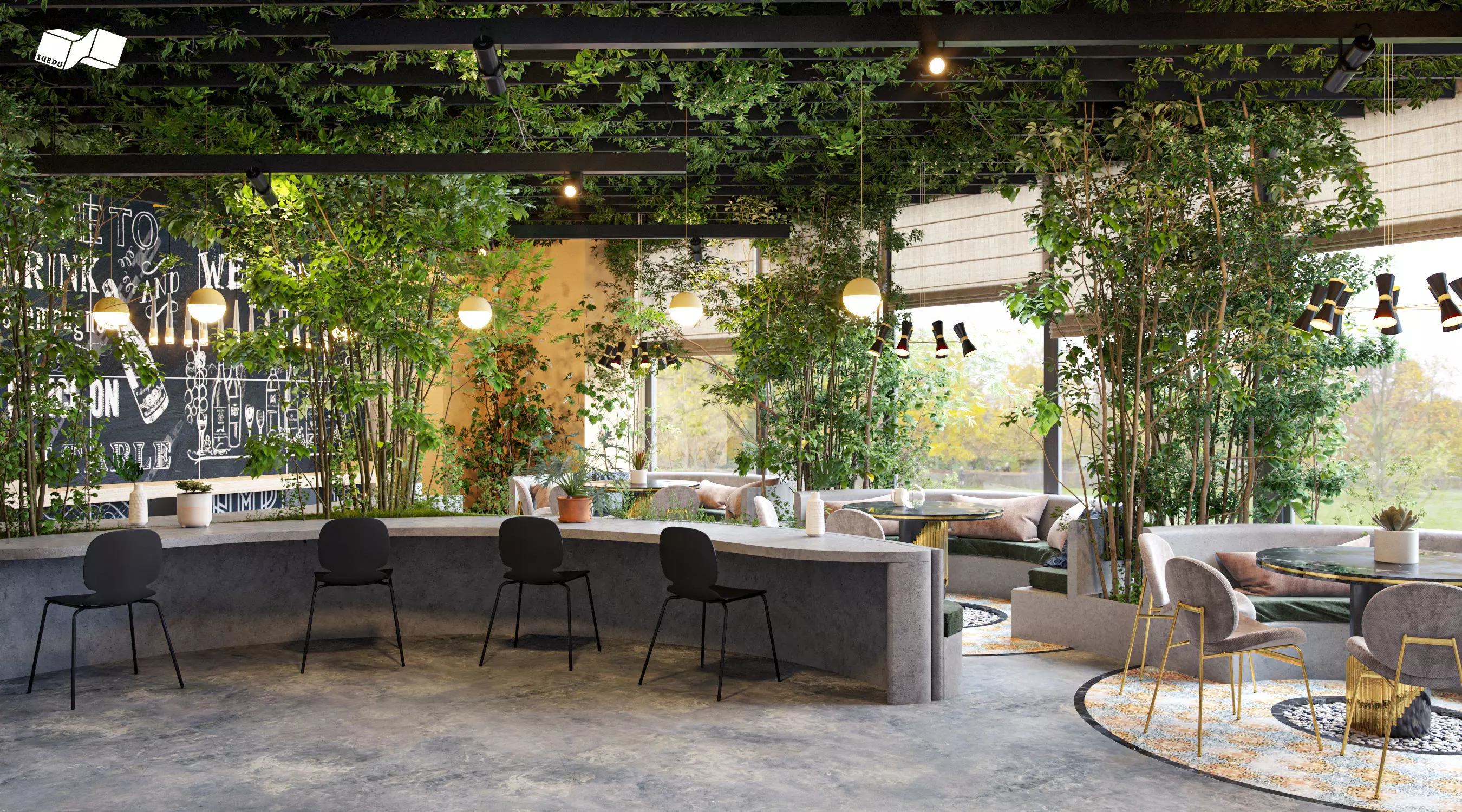 Coffee Shop 3D model_0