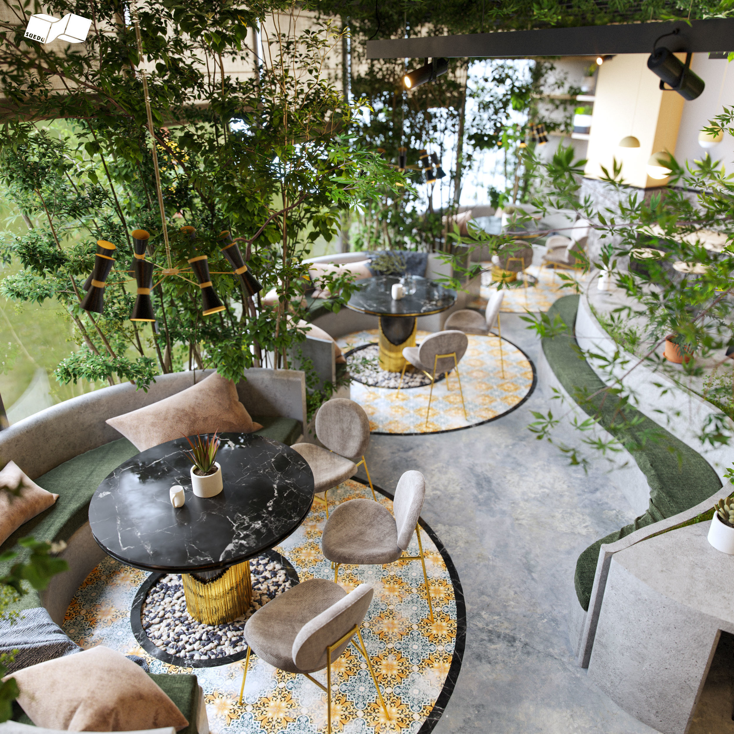 Coffee Shop 3D model_1