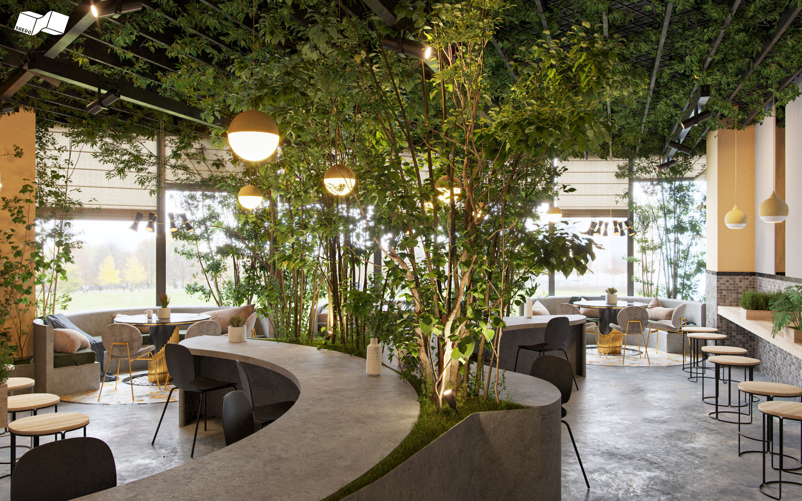 Coffee Shop 3D model_3