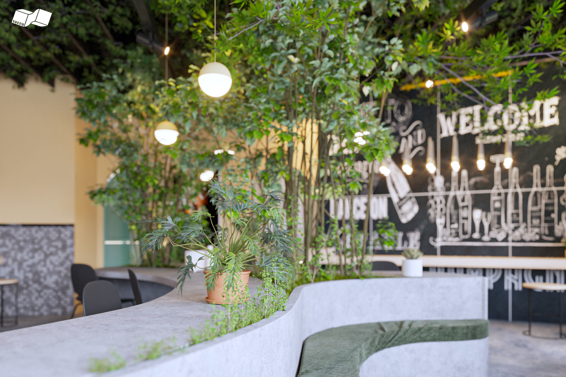 Coffee Shop 3D model_5