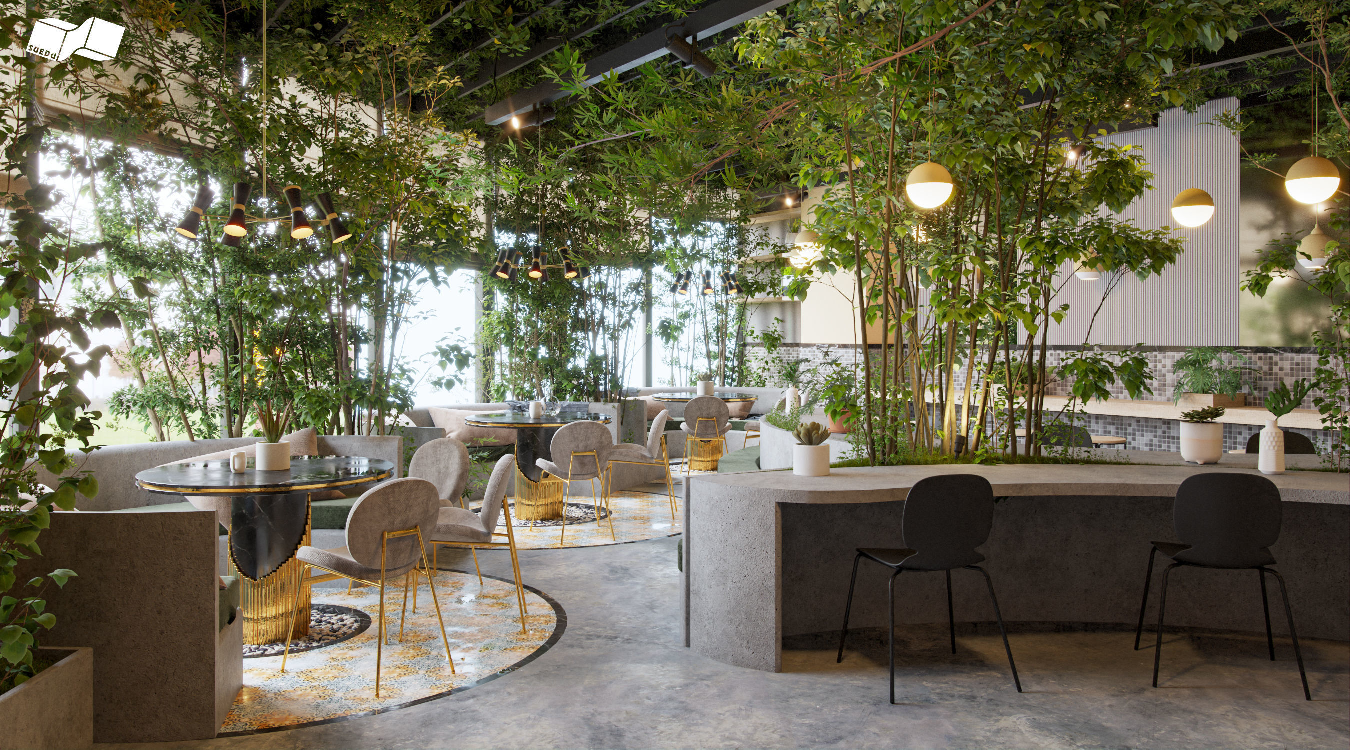 Coffee Shop 3D model_2