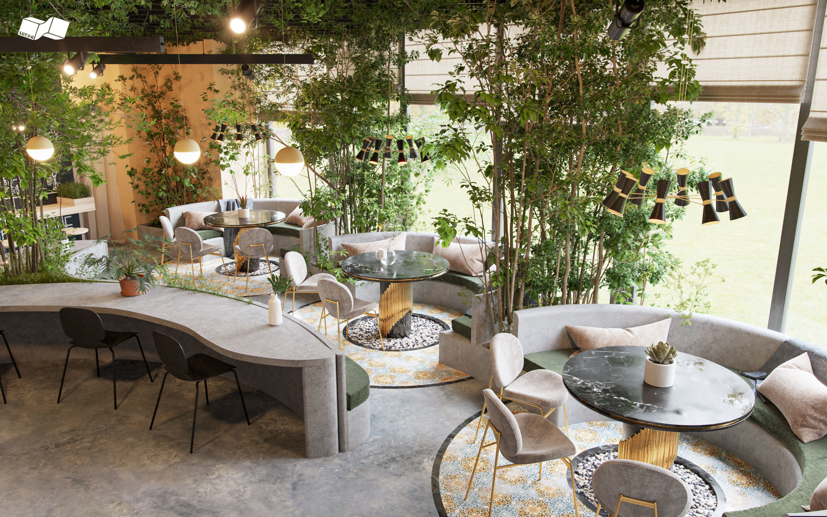 Coffee Shop 3D model_4