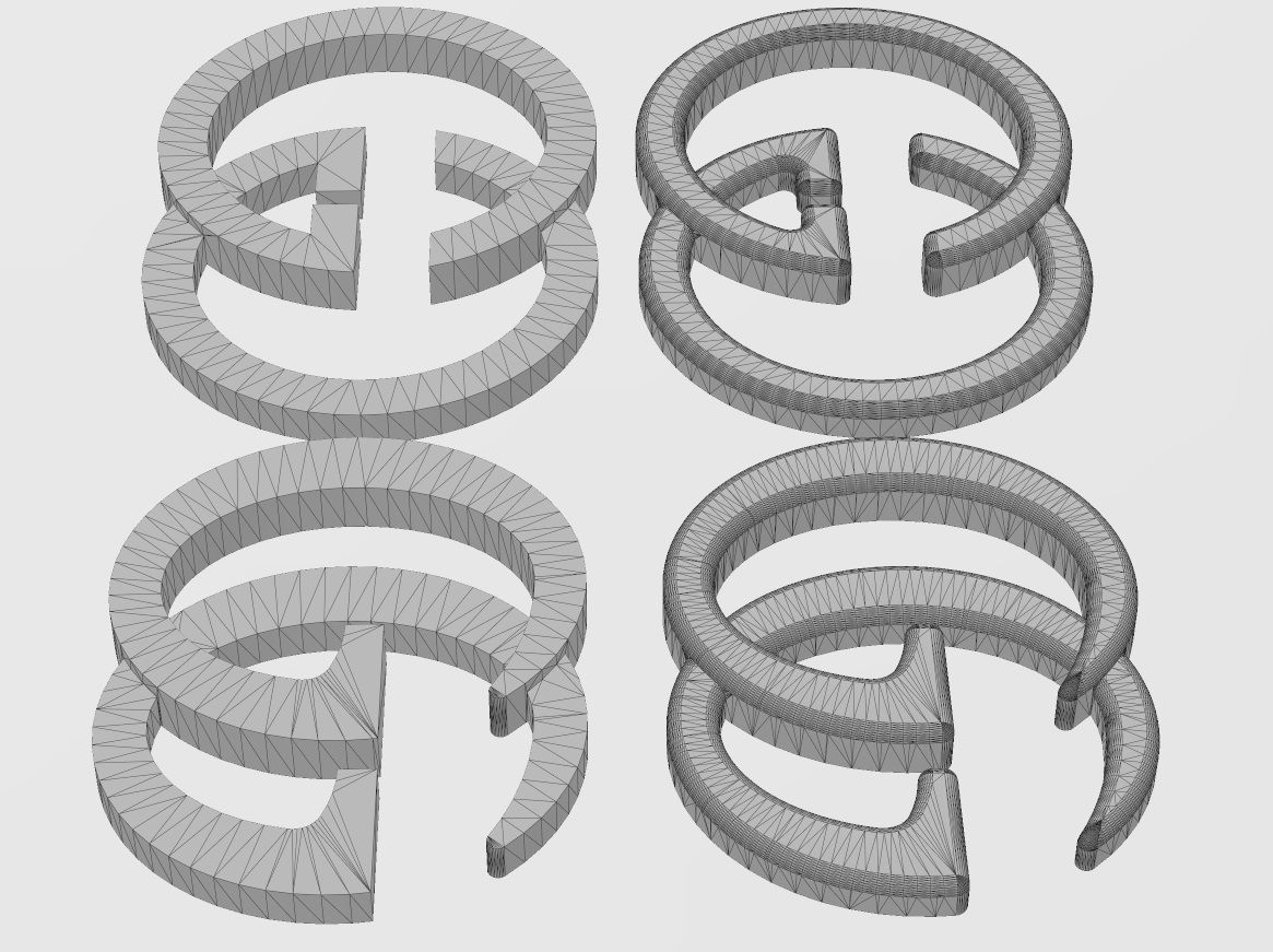 Gucci GG logo replica 3D print model_13