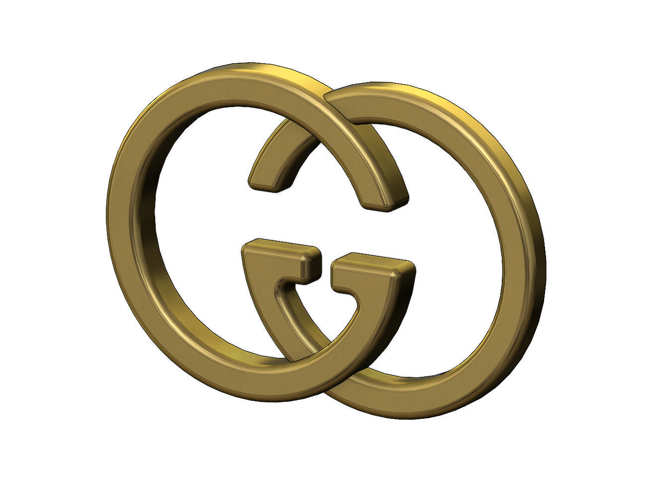 Gucci GG logo replica 3D print model_9