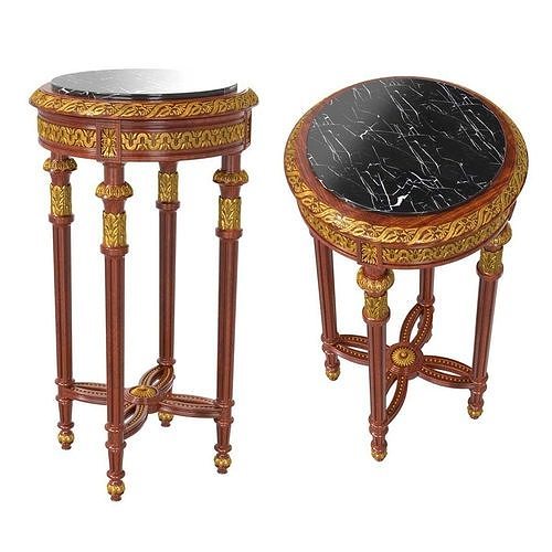 Oak it small side table 3D model