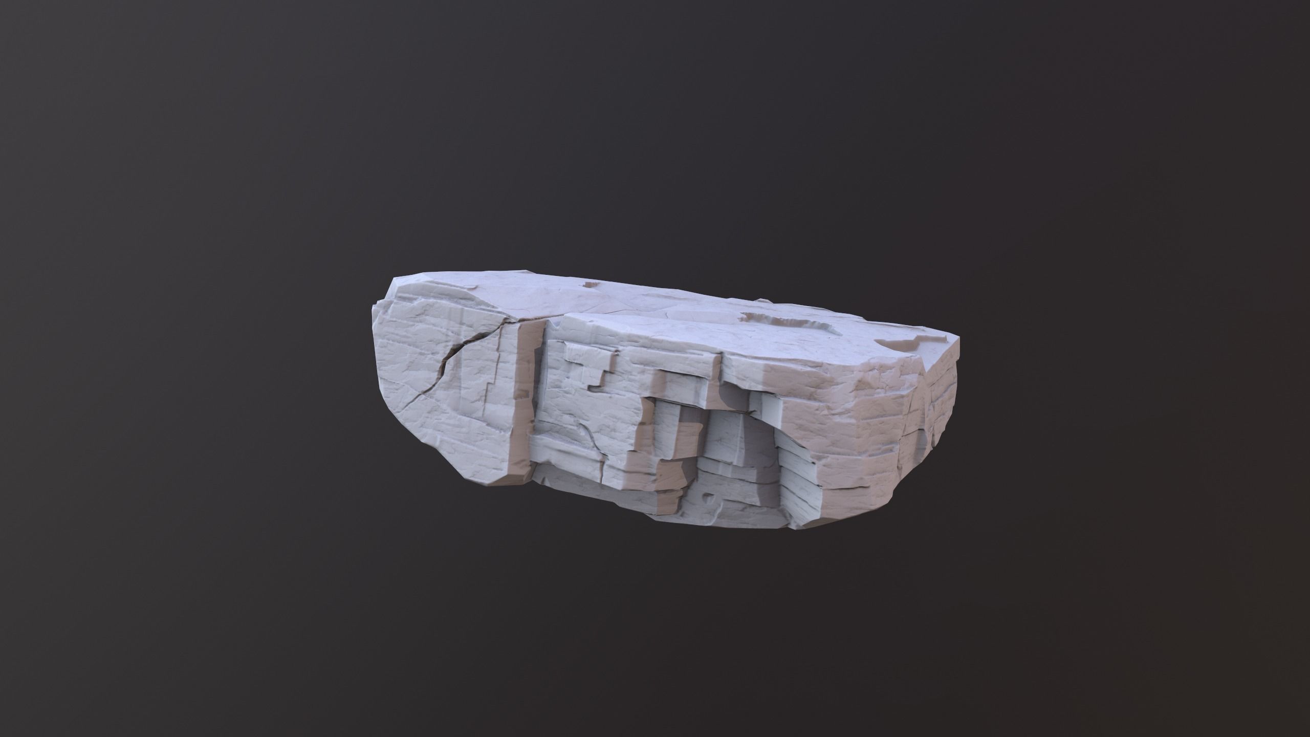 Rock Desert Game Ready Low-poly 3D model_4