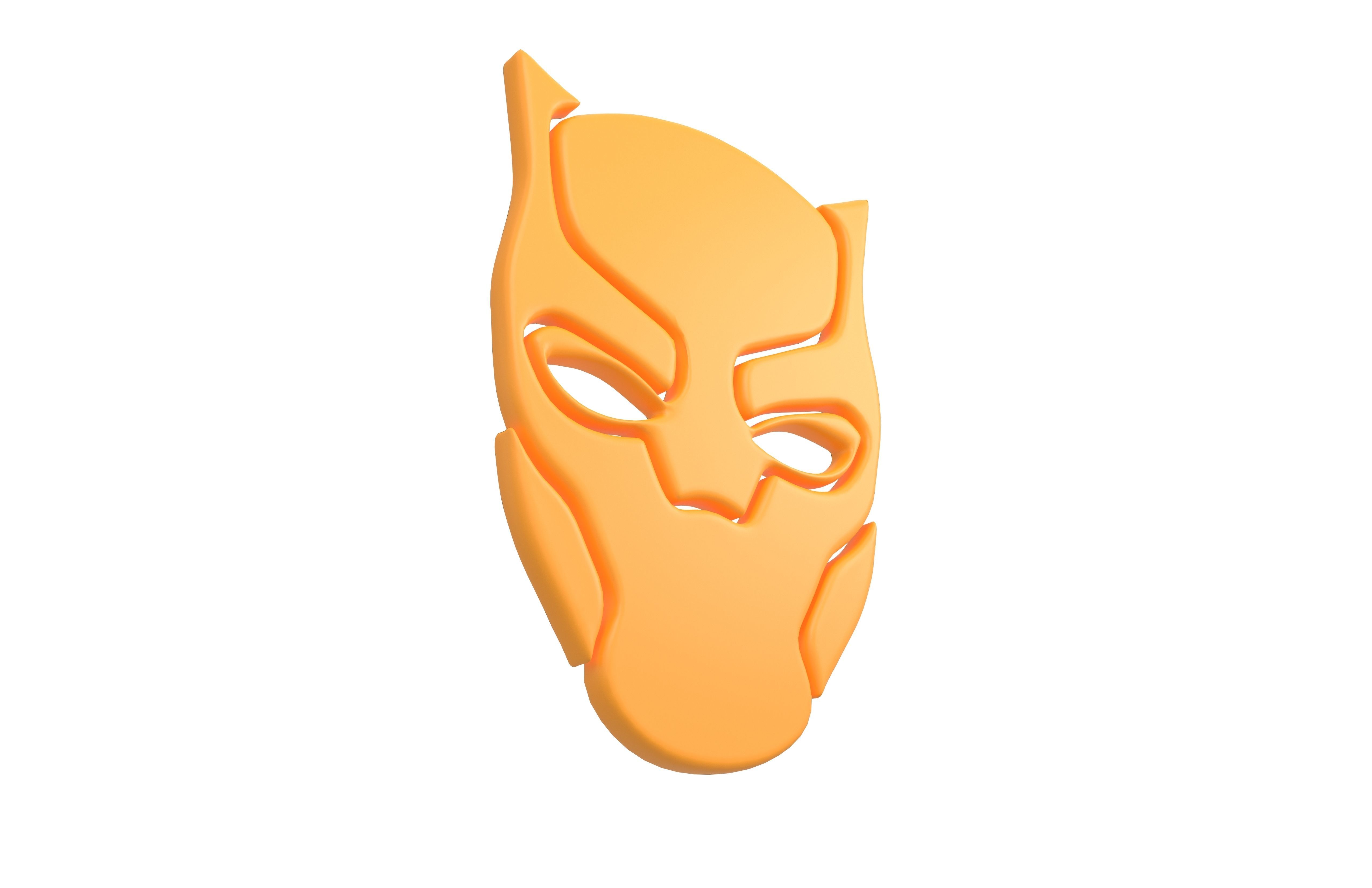 Black Panther Symbol V1 004 Low-poly 3D model_1
