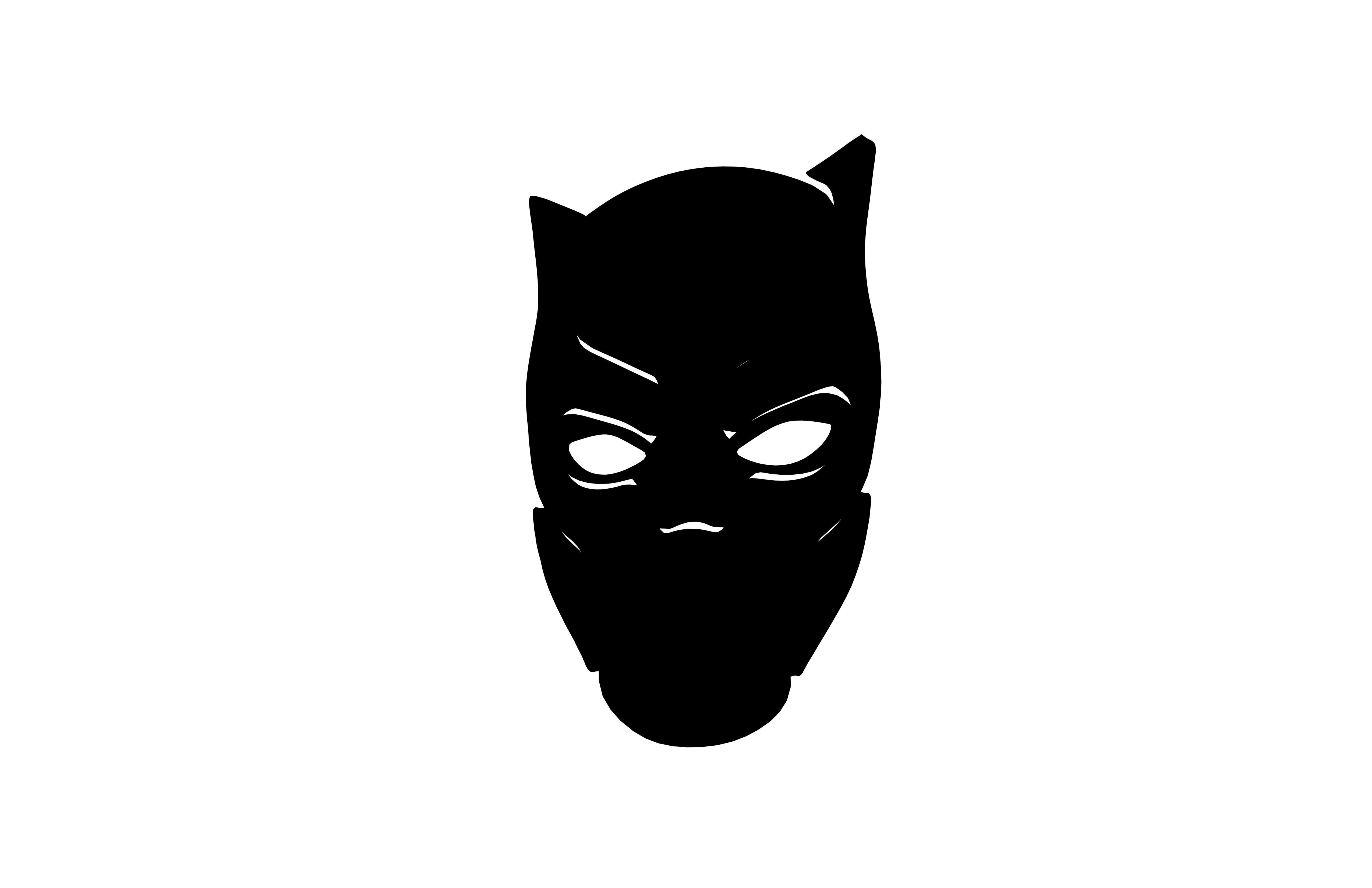 Black Panther Symbol V1 005 Low-poly 3D model_1