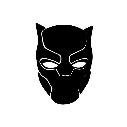 Black Panther Symbol V1 005 Low-poly 3D model