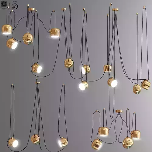 Aim pointed lighting set Gold