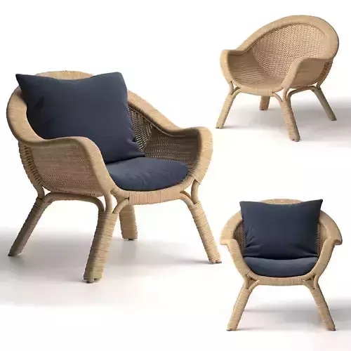 Madame lounge chair rattan