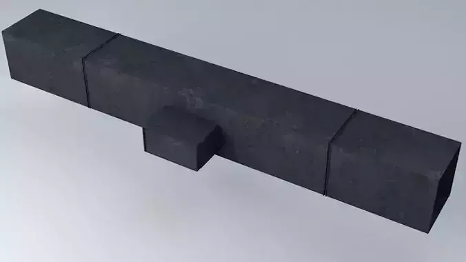 Air Conditioning System Ventilator Element Low-poly 3D model