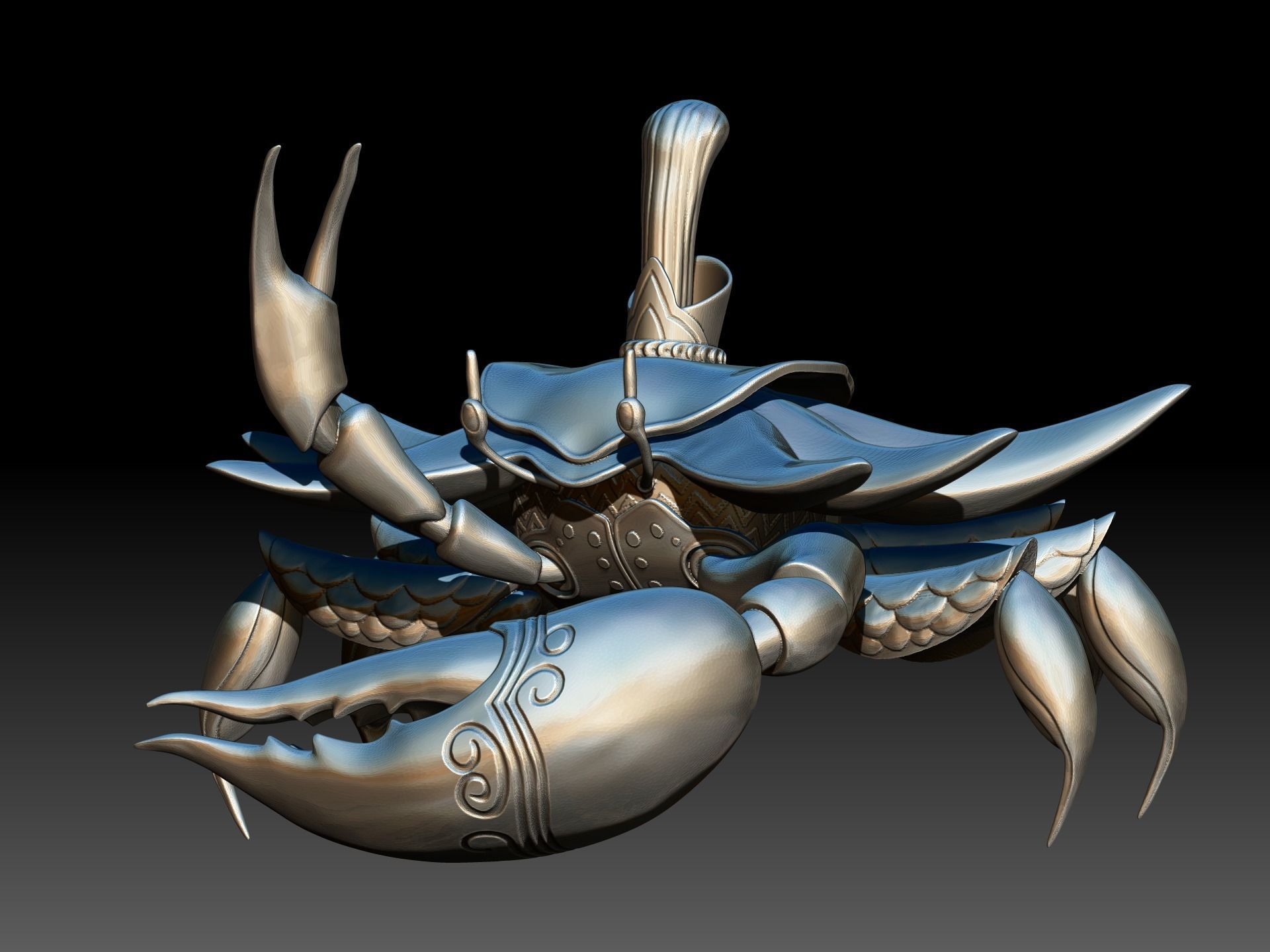 Fantasy Crab  3D print model_1