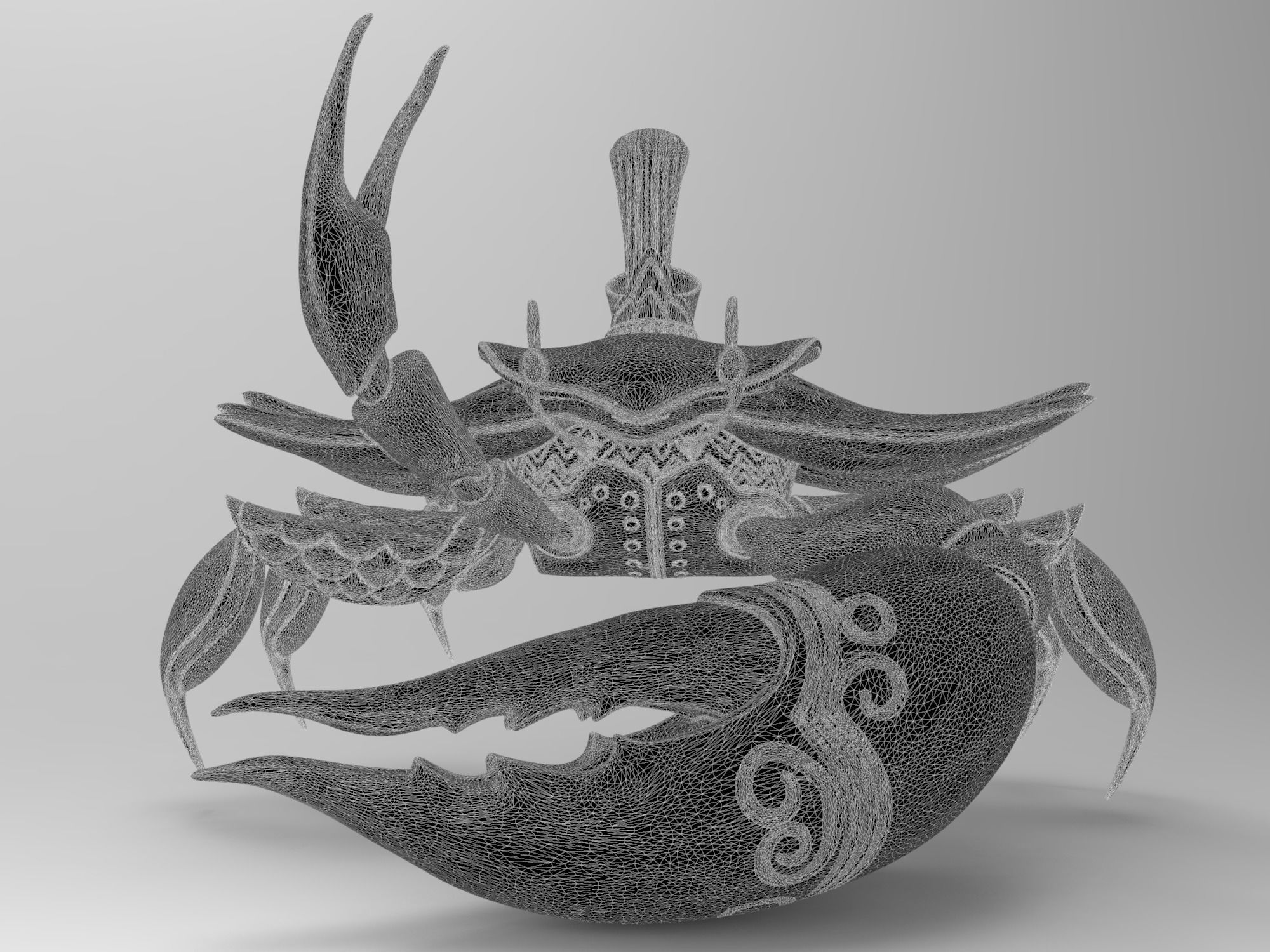 Fantasy Crab  3D print model_10