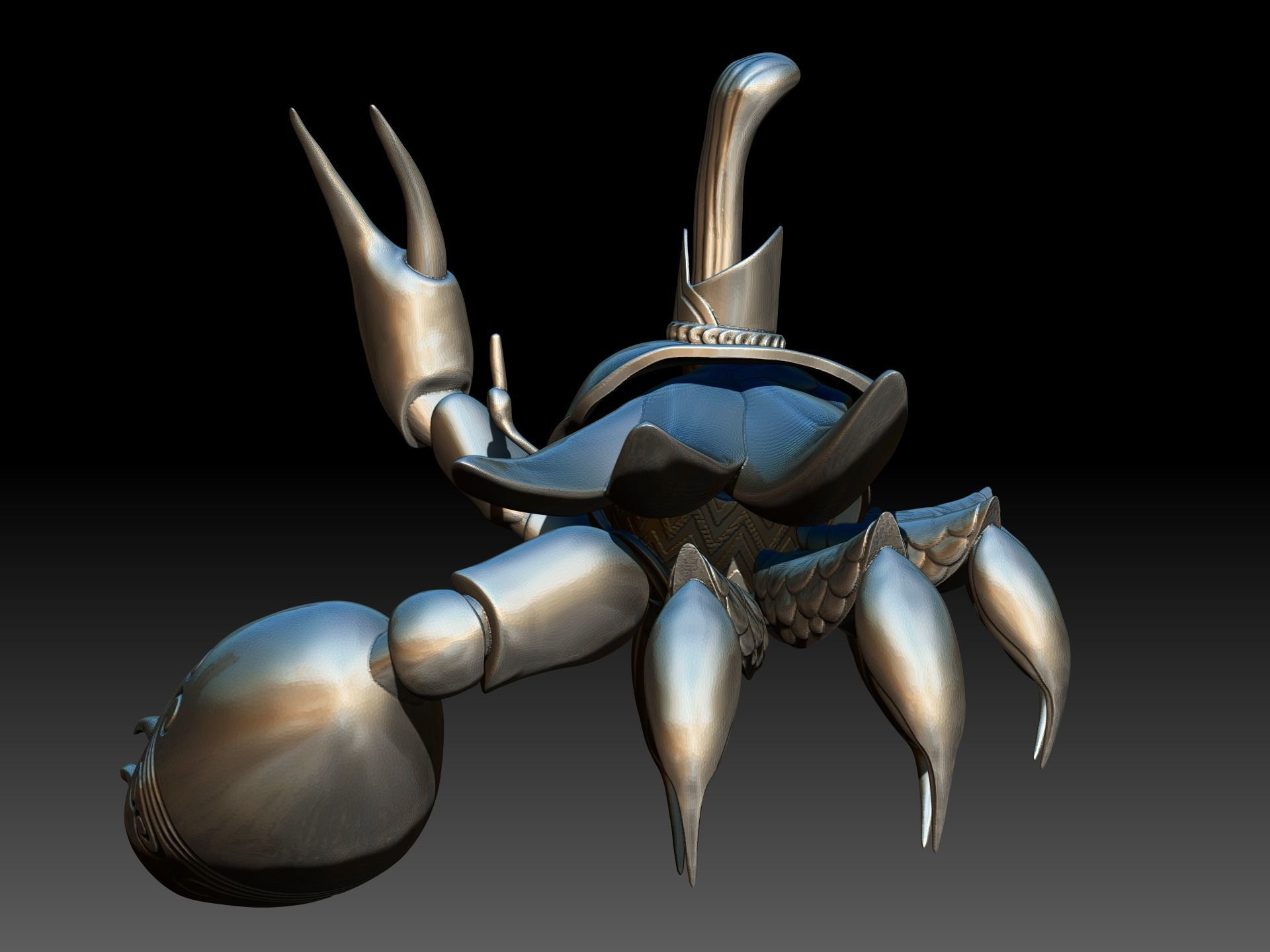 Fantasy Crab  3D print model_2
