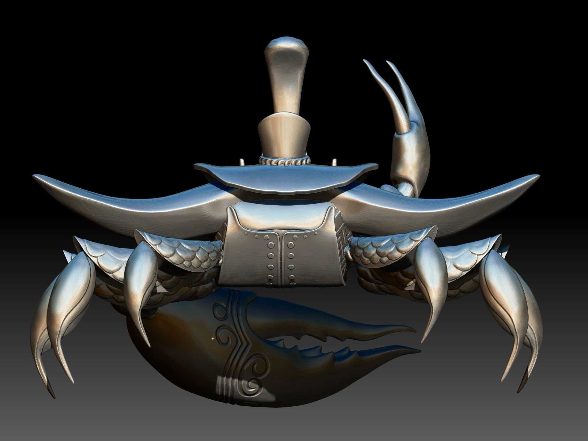 Fantasy Crab  3D print model_4