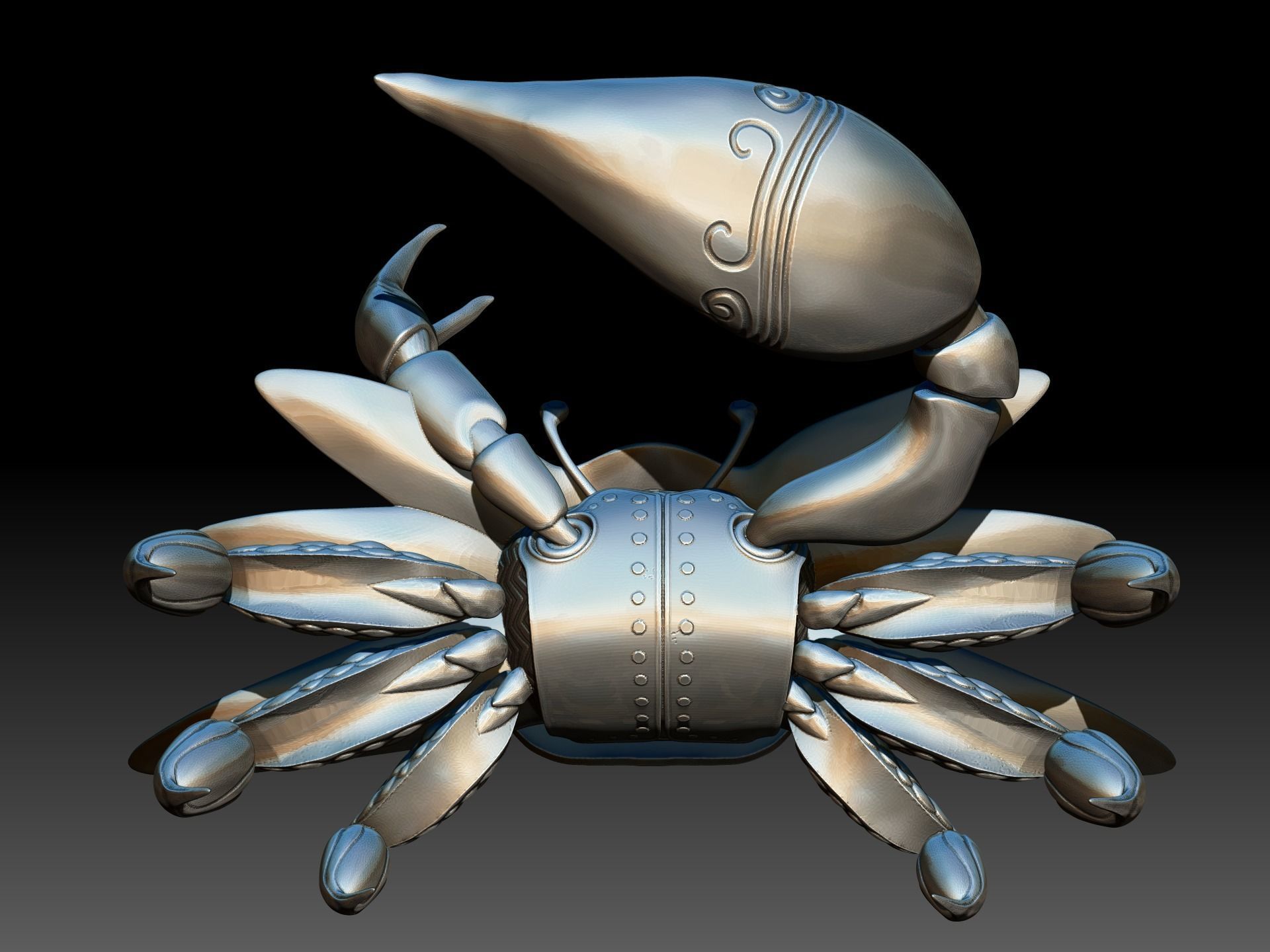Fantasy Crab  3D print model_9