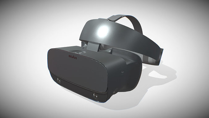 Oculus Rift S PBR Low-poly 3D model