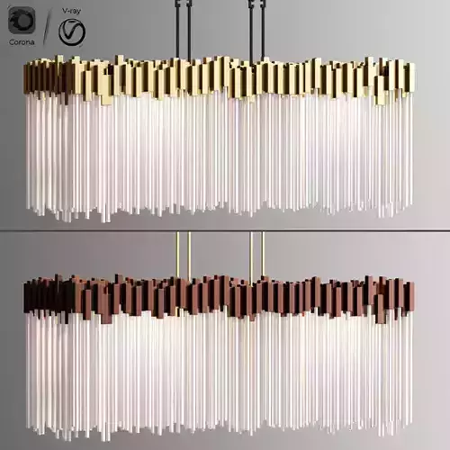 Varaluz Matrix 8 Light Wide Linear Chandelier