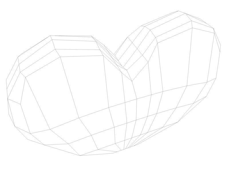 Cartoony Hearts Low Poly Game Ready Models Low-poly 3D model_4