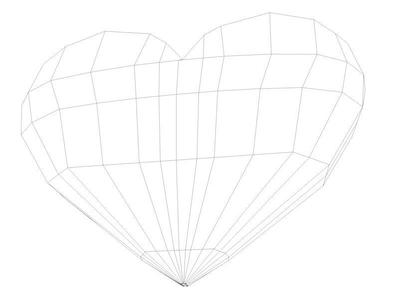 Cartoony Hearts Low Poly Game Ready Models Low-poly 3D model_3