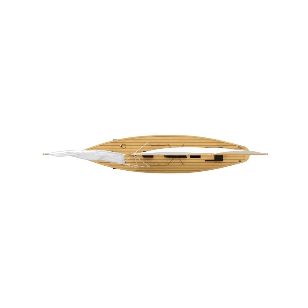 Birchwood Model Sail Boat Low-poly 3D model_6