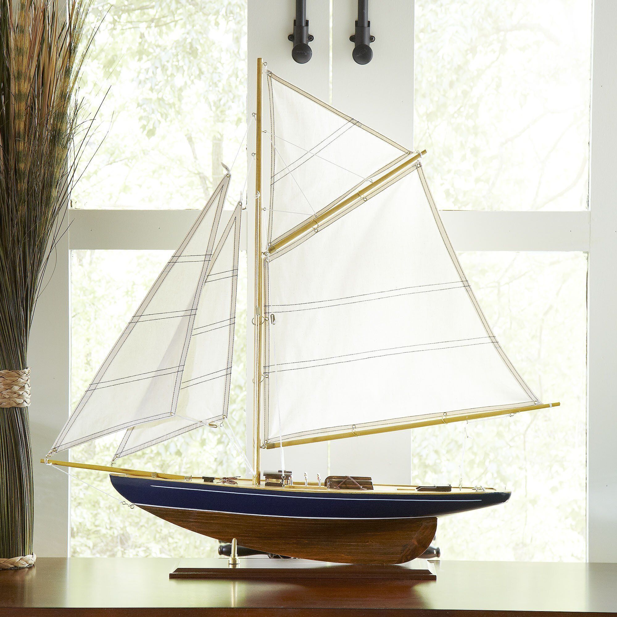 Birchwood Model Sail Boat Low-poly 3D model_0
