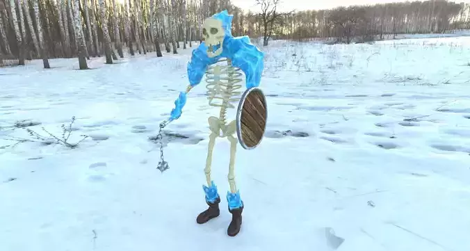 Ice skeleton 3D model