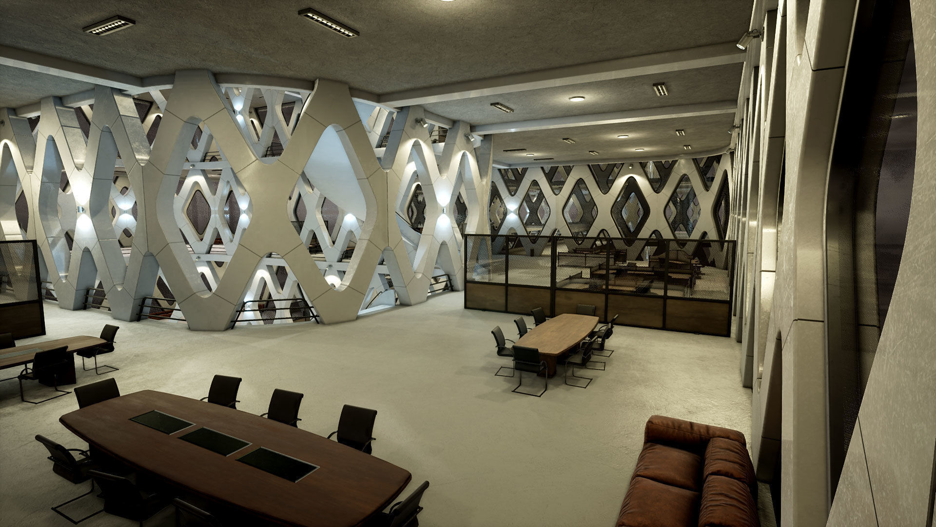 Industrial Office 03 Low-poly 3D model_4