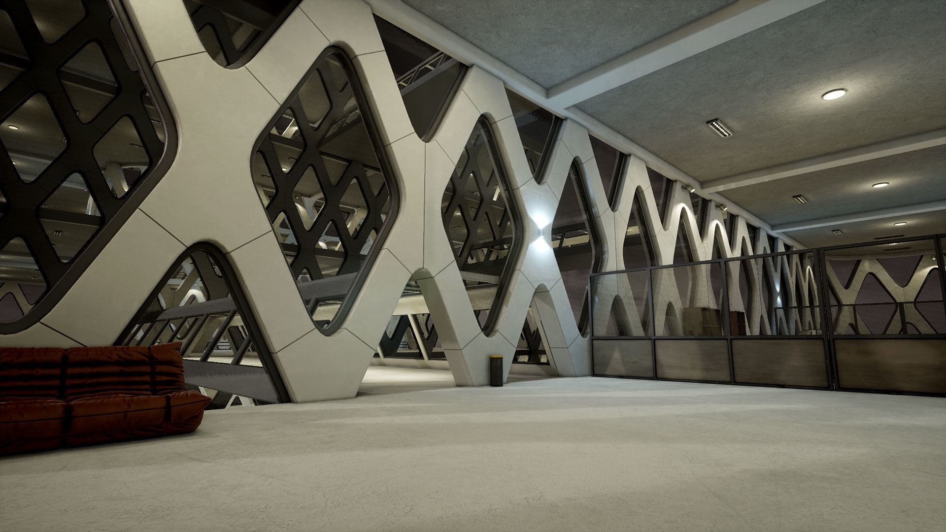 Industrial Office 03 Low-poly 3D model_7