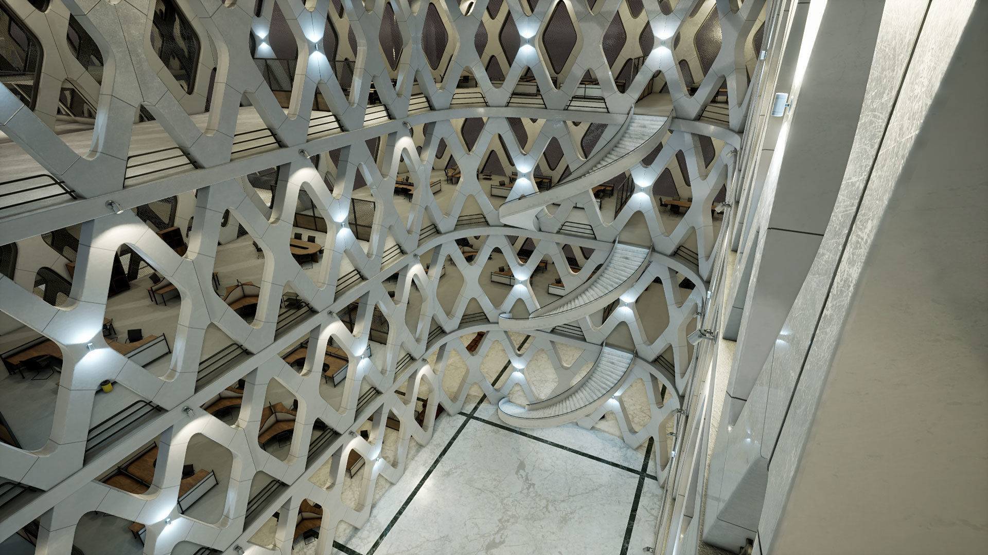 Industrial Office 03 Low-poly 3D model_6