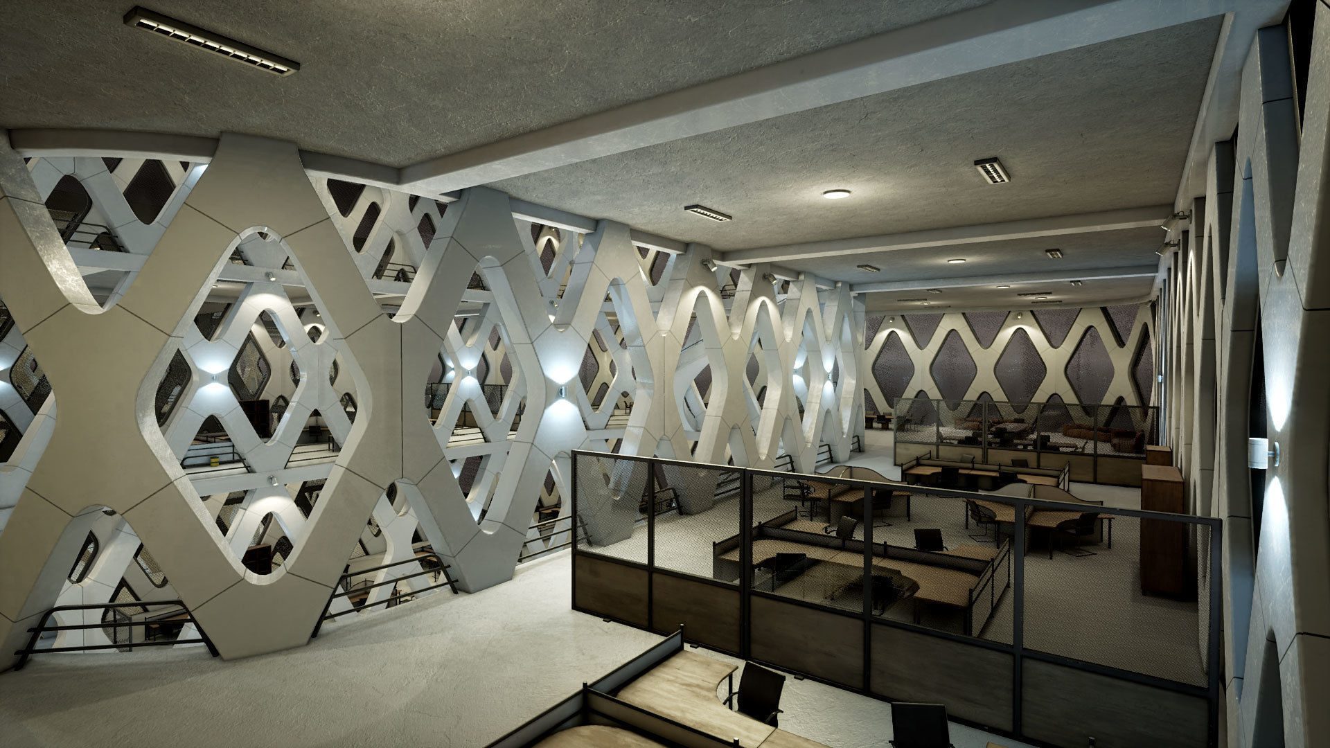 Industrial Office 03 Low-poly 3D model_5