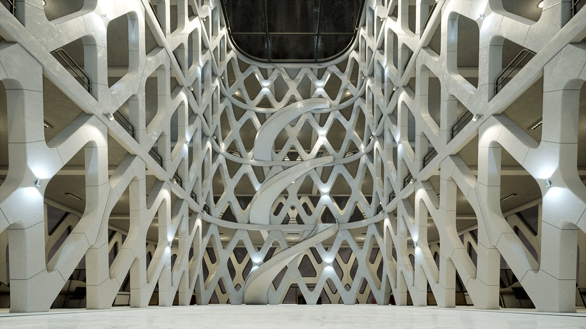 Industrial Office 03 Low-poly 3D model_1