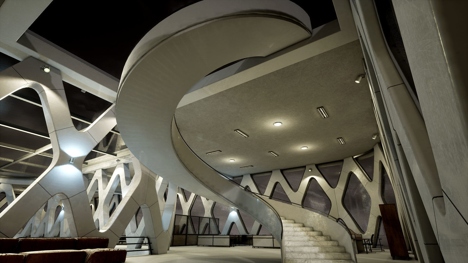 Industrial Office 03 Low-poly 3D model_9